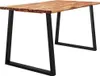 vidaXL Jídelní stůl Tree Edge 140x80x75 cm Masivní dřevo Náhled obrázku produktu 3