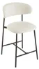 CALICOSY - Lot de 2 tabourets en tissu chiné et pieds en Voir les images du produit 5
