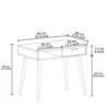 Skye Decor, Offer - White, Wooden, Schreibtisch, Weiß, 100 Produktbild-Vorschau 6
