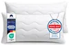 Two white pillows are shown side-by-side, with tags attached. Produktbild-Vorschau