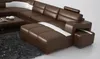 Leder Eckcouch Sofa Polster Eckgarnitur U Form Weisse Sofas Produktbild-Vorschau 1