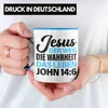 Trendation - Bibel Vers Tasse Jesus der Weg die Wahrheit Produktbild-Vorschau 2
