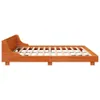 The Living Store Massivholzbett ohne Matratze Wachsbraun Produktbild-Vorschau 6