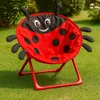 Relaxdays Moonchair per bambini, coccinella, pieghevole, A Anteprima dell’immagine prodotto 2
