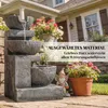 Outsunny Springbrunnen 3-stufig Gartenbrunnen mit LED Produktbild-Vorschau 7