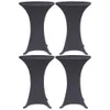 vidaXL Copritavolo stretch 4 pezzi 70 cm antracite Anteprima dell’immagine prodotto 5