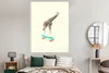 MuchoWow® Poster Giraffe - Muster - Skateboard - Rosa - Produktbild-Vorschau 4