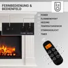 Elektrický krb BALDERIA Leandros – výkon až 2000 W, bílý Náhled obrázku produktu 4
