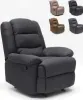 Klappbarer Schaukelsessel Relaxsessel mit Fußstütze Stoff Produktbild-Vorschau 6