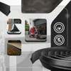 Collage of images showing a garage door seal being installed and its application. Produktbild-Vorschau