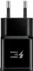 A black Samsung fast charging USB adapter is shown against a white background. Produktbild-Vorschau