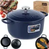 Garnek z pokrywką żeliwny emaliowany LITINA 22 cm, 3,3 l Podgląd zdjęcia produktu 11