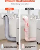 Comparison of a portable air conditioner hose with and without insulation. Anteprima dell’immagine prodotto
