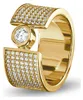 JETTE Cascade Goldring 925 Sterling Silber Produktbild-Vorschau 1
