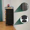 Comodino Relaxdays, 5 cassetti, effetto rattan, ingresso, Anteprima dell’immagine prodotto 7