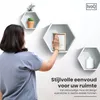 IvoQ Wandplanken Hexagon – Set van 3 – Hout – Wit Productafbeelding-voorbeeld 5