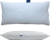 A white pillow shown from two angles: top and side. Produktbild-Vorschau