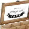 Koopman Scatola da tè in legno (6 scomparti) Anteprima dell’immagine prodotto 6