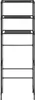 A black three-tiered shelf unit. Náhled obrázku produktu