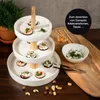 Moritz & Moritz Etagere rund weiß mit Holz Produktbild-Vorschau 5