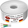100m Kunststoffschlauchleitung H03VV-F 3G0,75 Weiß Flexible Produktbild-Vorschau 4