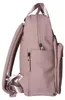 Rucksack BKR-502 aus glattem Kunstleder Antikrosa 26x29x10 Produktbild-Vorschau 5