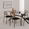 4er Set Stuhl Mozart Schwarz / Rattangeflecht Produktbild-Vorschau 9