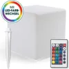 DS Produkte Solarleuchte weiß 30x30cm LED Leuchtwürfel Produktbild-Vorschau 1