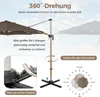 COSTWAY Sonnenschirm Ø 330cm, Ampelschirm mit Kurbel, um Produktbild-Vorschau 8