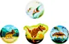 A collage of four plates with dinosaur illustrations. Produktbild-Vorschau