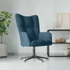 vidaXL Poltrona relax in velluto blu Anteprima dell’immagine prodotto 2