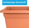 3er Set Pflanzkübel groß außen mit Untersetzer, Blumentopf Produktbild-Vorschau 3