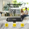 Transparante weerstationbehuizing, 14 cm, zwart, 2-delig Productafbeelding-voorbeeld 3