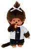 Mädchen im Fußball-Trikot | 20 cm Monchhichi Puppe mit Produktbild-Vorschau 3