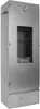 A full-shot, black and white image of a stainless steel smoker. Produktbild-Vorschau