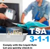Aucuu Toiletry Bag Transparent 2 pcs Kosmetyczka Podgląd zdjęcia produktu 5