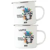 Endlich Schulkind 2025 Waschbär Emaille Tasse Produktbild-Vorschau 2