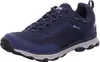 A single navy blue hiking shoe with gray accents is shown against a white background. Produktbild-Vorschau