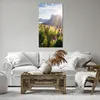Bild auf Leinwand - Leinwandbild - Berge Wiese Blumen - Produktbild-Vorschau 6