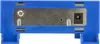 The back of a blue electronic device with a metal plate and connectors. Anteprima dell’immagine prodotto