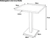 Bistrotisch Baumkante massiv Eiche geölt 70 x 70 cm Produktbild-Vorschau 7