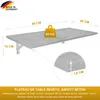 Table pliante murale Plateau 80x40 cm aspect béton Table Voir les images du produit 5