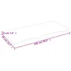 vidaXL Plan de toilette 100x50x(2-4) cm Bois massif non Voir les images du produit 8