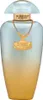 A perfume bottle with a gold chain and emblem. Podgląd zdjęcia produktu