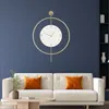 Opviq, Mclock-00111, Dekorative Metall-Wanduhr, Gold, 100 % Produktbild-Vorschau 3
