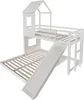 Weißes Kinderhausbett mit Rutsche und Fallschutz, inklusive Produktbild-Vorschau 13