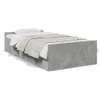 vidaXL Bettgestell mit Schubladen Betongrau 75x190 cm Produktbild-Vorschau 1