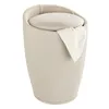 Sgabello WENKO Mod. Candy Beige effetto lino, con sacco Anteprima dell’immagine prodotto 1