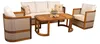 Terrassen Möbel Gartenmöbel Couchtisch Sofa Sessel Holz Produktbild-Vorschau 2
