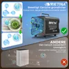 A marketing image showing an ozone generator and contrasting it with a traditional air purifier. Produktbild-Vorschau